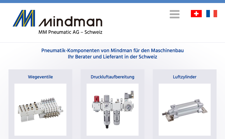 MM Pneumatik AG: Konzeption und Programmierung im Contao CMS